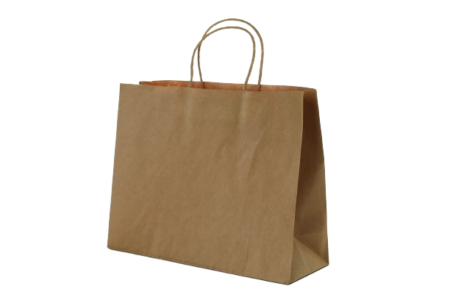 BROWN Paper Bags with Twisted Handles -EDEN-14" x 9" x 15.5"H