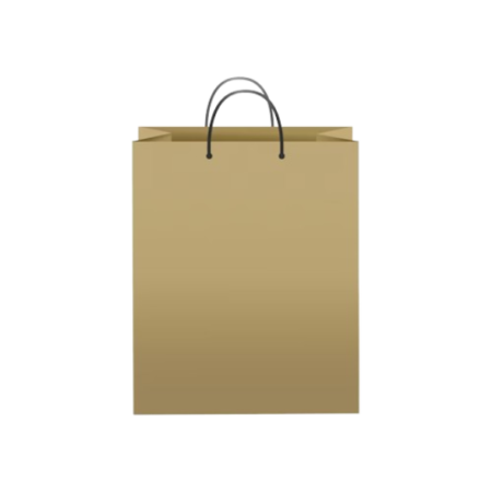 BROWN Paper Bags with Twisted Handles -ROSA-14" x 9" x 16"H