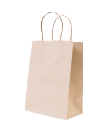 BROWN Large Paper Bags with Twisted Handles -VERA-18" x 5" x 19.75 H"